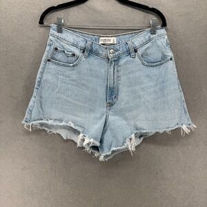 Abercrombie & Fitch The 90's Relaxed Cut off Shorts Womens Size 31/12 Curve Love